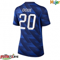 Camiseta Francia Desire Doue #20 Primera Equipación para mujer Mundial 2026 manga corta